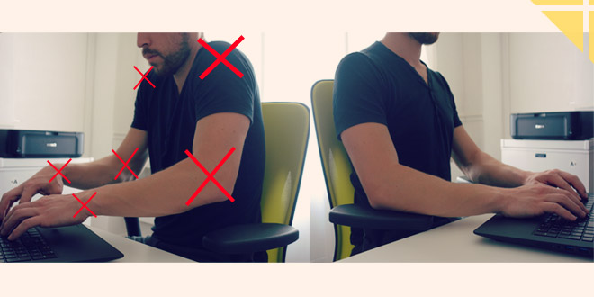 Eviter les douleurs du cou au bureau : une astuce simple › Le Coin ...